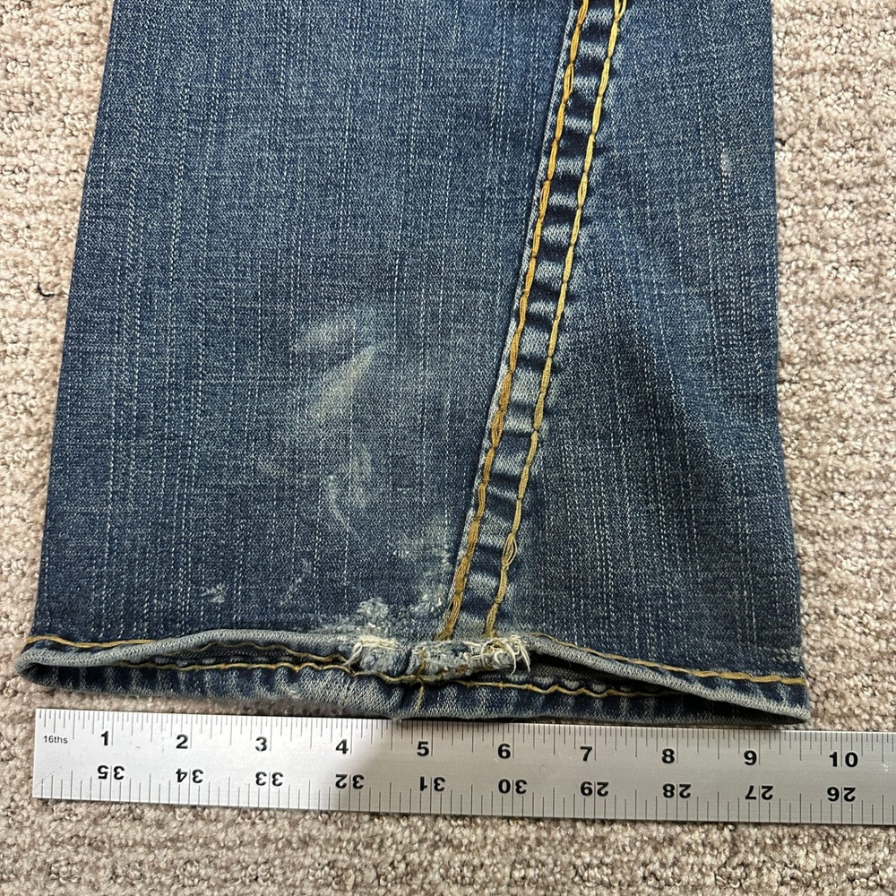 Vintage True Religion Joey Super T Blue Flared Jeans Mens 29 Made in USA Y2K - Picture 8 of 9